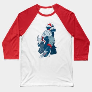 Dunking Ben Aged Baseball T-Shirt